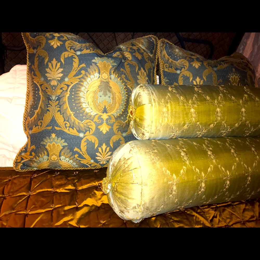 Wonderful down and round decorative pillows